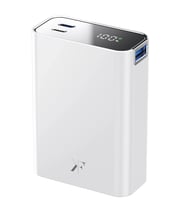 Pw501 20.000 Mah Dijital Göstergeli 2 Adet 45W Type-C 22.5W Usb Çıkışlı Şarj Pd Hızlı Şarj - Beyaz