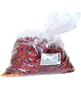 Bağdat Baharat Çok Acı Biber Bütün 1Kg Kiloluk Paket