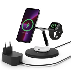 Belkin Şarj İstasyonu 3-En-1 Noir (Çok Renkli)