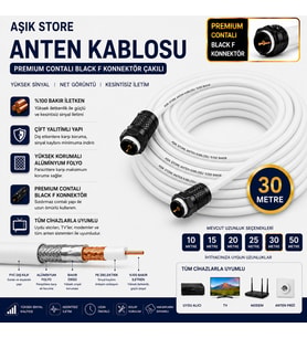 Premium Anten Kablosu 30 Metre