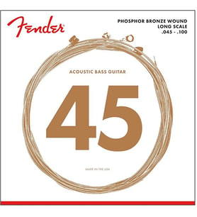 Fender 0738060400 8060 Phosphor Bronze Akustik Bas Gitar Teli (45-100) Long Scale Fosfor Bronz Sıcak ve Zengin Akustik Bas Karakteri