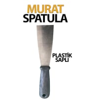 Plastik Saplı Spatula NO 4 (Ekonomik, Paslanmaz Ağız Genişliği 40 Mm)