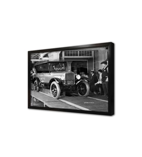 Ford Klasik Araba Çerçeveli Mdf Tablo
