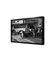 Ford Klasik Araba Çerçeveli Mdf Tablo