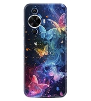 Huawei Nova 12S Kılıf Boutique Baskılı Resimli Neon Kelebekler Pcode -092