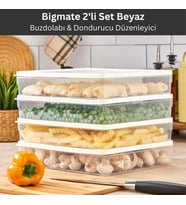 bigmate 2'li Şeffaf Saklama Kabı 2x2,5 Lt BGMT2225 Mikrodalga Buzdolabı ve Dondurucu Uyumlu Düzenley