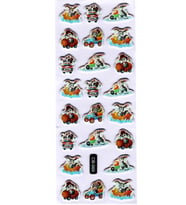 Sticker Kabartmalı Sticker Defter Planlayıcı Etiket (cb569) 16x7 cm- Uçaklı Tavşan