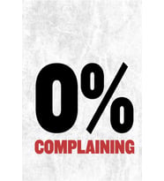 0% Complaning - Motive Edici Mini Retro Ahşap Poster - Hbb