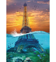 Nova 1500 Parça Fantastik Eyfel Kulesi Mini Puzzle