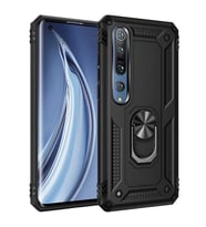 Xiaomi Mi 10 Kılıf Yüzüklü Zırh Tank Vega (Siyah)