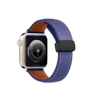 Uray store Apple Watch 42mm KR414 Daks Deri Kordon - Lacivert