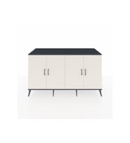 Kronos Konsol 4 Raflı 4 Kapaklı 176x59x99 Antrasit-Aytaşı/Çam