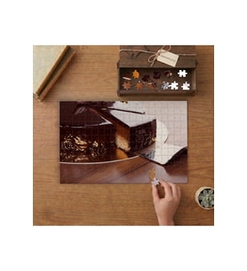 Çikolatalı Pasta Tasarımı 240 parça Ahşap Puzzle Ahşap Kutuda MP01679