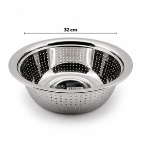 32CM KULPSUZ PASLANMAZ METAL SEPET SÜZGEÇ