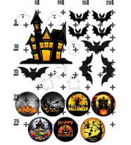 Yenilebilir Şeker Kağıdı Halloween Temalı Pasta Süsleme
