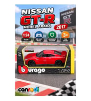 Burago 1:24 Nissan GT-R 2017 Model Metal Araba Koleksiyon Aracı