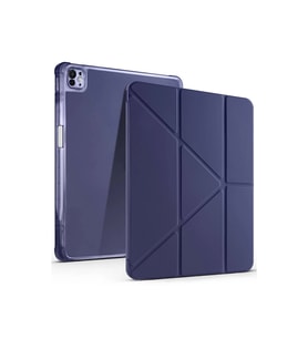 Apple iPad Air 13 (2024) Kılıf Kalemlikli Mars Tablet Kılıfı - Lacivert