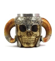 Boynuzlu Viking Kuru Kafa Kupa