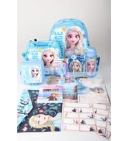 x Dekomus Lisanslı Elsa Frozen Full Kırtasiye Seti Anaokul,Beslenme ve Kalem Çantası,Beslenme Kabı,Matara,Beslenme Örtüsü