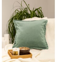 Koza Home İbiza Yeşil Kadife Yastık 43x43 5019