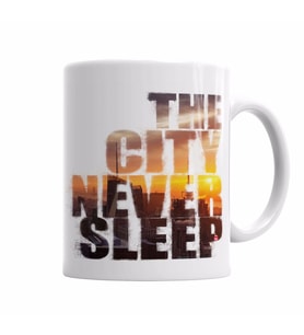 The City Never Sleep Kupa Bardak Porselen