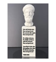 Yunus Emre Büstü - Altında Şiir Yazılı Anlamlı Tasarım