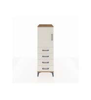 Kronos Dolap 2 Raflı 4 Çekmeceli Tek Kapaklı 44x59x134 Çam-Aytaşı