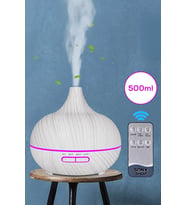 Aroma Difüzör Gece Işığı 7 Led Nemlendirici Kumandalı 550 ml Buhar Makinesi