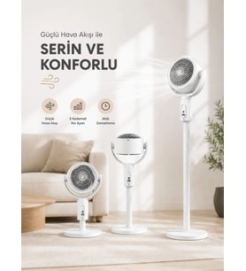 Sessiz Çalışma Özelliğiyle Rahat Kullanım Sunan Dikey Vantilatör