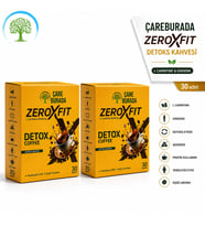 ÇareBurada ZeroxFit Detoks Kahvesi 30 Saşe 3 gr x 2 Adet L-Carnitine, Ginseng, Guarana ve Hindiba