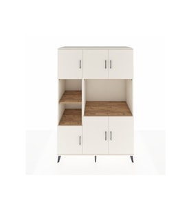 Kronos Dolap 9 Raflı 6 Kapaklı 132x59x195 Aytaşı-Aytaşı/Çam