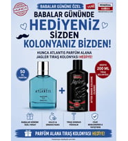 ATLANTİS ERKEK PARFÜM 50ml. BABALAR GÜNÜNE ÖZEL (JAGLER TRAŞ KOLONYASI HEDİYE)