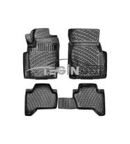 Mitsubishi L200 Premium Paket 3D Havuzlu Paspas 2021 Siyah (Karışık)