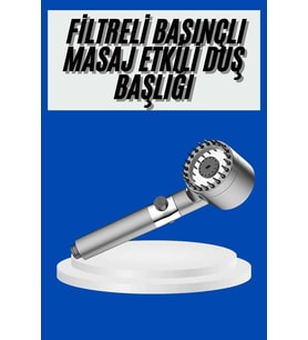 Yeni Nesil Duş Başlığı Paslanmaz Çelik Masaj Etkili Ergonomik Tasarım Su Basınçlı