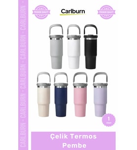 Özel Üretim Paslanmaz Isı Korumalı Vakumlu Sızdırmaz 500ml Mat Ergonomik Çelik Termos Pembe