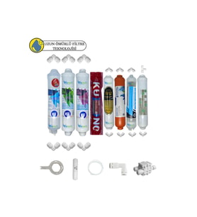 PWS Kapalı Kasa Su Arıtma Sertifikalı 8lı Orijinal LG Kuno mebran purefer +Mineral+ B12+detox set