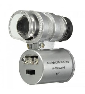Iphone5 Için Uyumlu Kapaklı Lens Mikroskop Taşınabilir Mini Cep Boyutu Led Mikroskop No.9882ip5ii