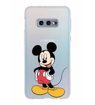Samsung Galaxy S10E Kapak Mickey Mouse Tasarımlı Şeffaf Silikon Kılıf