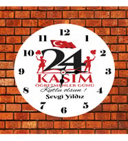 24 Kasım Öğretmenler Günü Saat Kişiye Özel