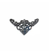 Dekoratif Köşe Süsü, Köşelik - Küçük, 19x34mm, Nikel, 100 Adet