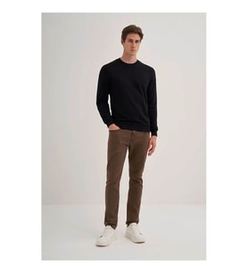 Cazador Slim Fit Siyah Erkek Sweatshirt 56100
