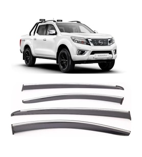 Nissan Navara Kromlu Cam Rüzgarlığı 2015-2022 arası Sunplex (Beyaz)