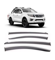 Nissan Navara Kromlu Cam Rüzgarlığı 2015-2022 arası Sunplex (Beyaz)