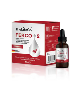 TheLifeCo Ferco +2 Değerlikli Demir Damlası 30 ml