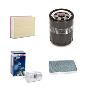 Bosch Filtre Bakım Seti Audi A4 1.8 T Benzinli 2001-2004 Hava + Yağ F + Yakıt F. + Polen Sardes