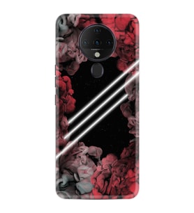 Tecno Spark 6 Kılıf Silikon Desen Flowers Line 1732