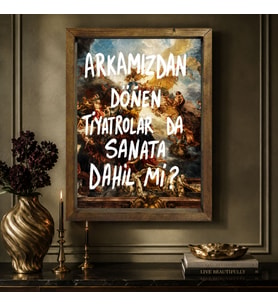 BK Gift Vintage Klasik Sanat Esprili Sözlü Masif Ahşap Çerçeveli Dekoratif Tablo - 5