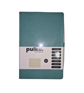 PULKO NOTEBOOK PND041 SERT KAPAK 16x24cm 80gr.240 SAYFA TERMO DERİ KARELİ DEFTER - TURKUAZ