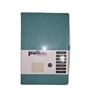 PULKO NOTEBOOK PND041 SERT KAPAK 16x24cm 80gr.240 SAYFA TERMO DERİ KARELİ DEFTER - TURKUAZ