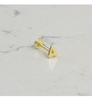Glorria Altın 4 Rakam Tragus Piercing